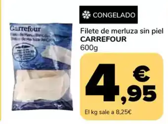 Supeco CARREFOUR Filete de merluza sin piel oferta