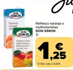 Supeco DON SIMON Refresco naranja o multivitaminas oferta