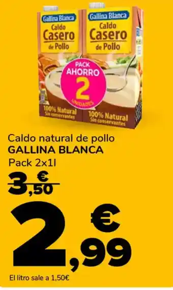 Supeco GALLINA BLANCA Caldo natural de pollo oferta