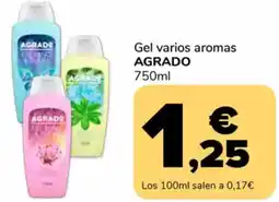 Supeco AGRADO Gel varios aromas oferta