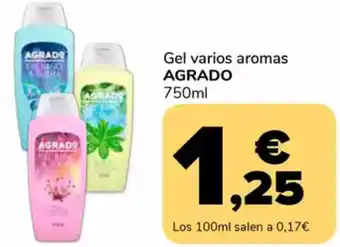 Supeco AGRADO Gel varios aromas oferta