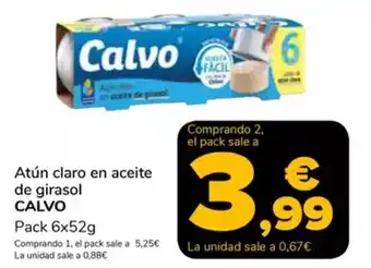 Supeco CALVO Atún claro en aceite de girasol oferta