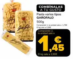 Supeco GAROFALO Pasta varios tipos oferta