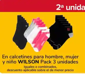 Supeco WILSON En calcetines para hombre, mujer y niño oferta