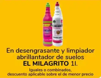 Supeco EL MILAGRITO En desengrasante y limpiador abrillantador de suelos oferta