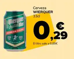 Supeco WIERQUER Cerveza oferta