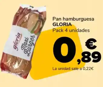 Supeco GLORIA Pan hamburguesa oferta