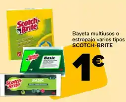 Supeco SCOTCH-BRITE Bayeta multiusos o estropajo varios tipos oferta