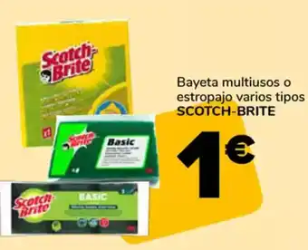 Supeco SCOTCH-BRITE Bayeta multiusos o estropajo varios tipos oferta