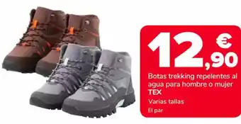 Supeco TEX Botas trekking repelentes al agua para hombre o mujer oferta