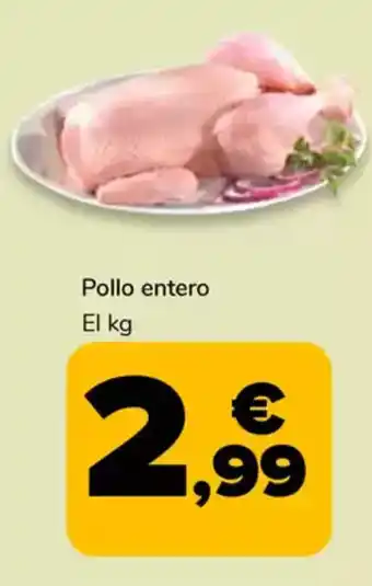 Supeco Pollo entero oferta