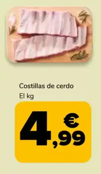 Supeco Costillas de cerdo oferta