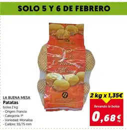 Hiper Usera LA BUENA MESA Patatas oferta