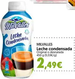 Hiper Usera MILVALLES Leche condensada oferta