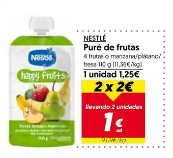 Hiper Usera NESTLÉ Puré de frutas oferta