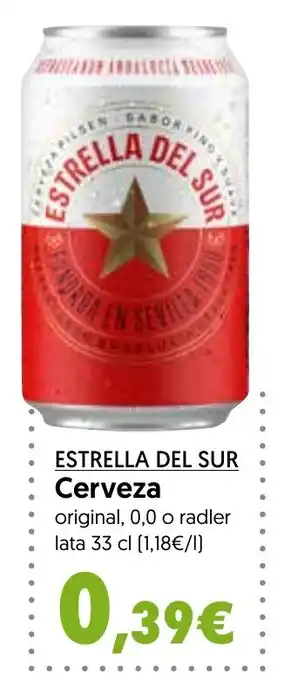 Hiper Usera ESTRELLA DEL SUR Cerveza original, 0,0 o radler oferta