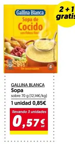 Hiper Usera GALLINA BLANCA Sopa oferta