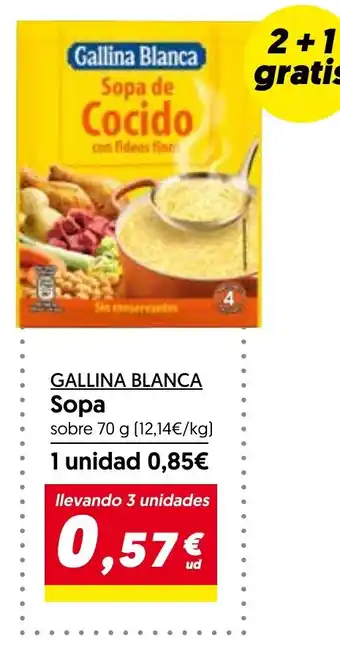 Hiper Usera GALLINA BLANCA Sopa oferta