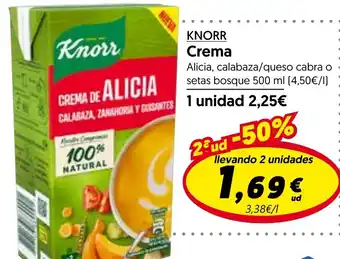 Hiper Usera KNORR Crema oferta