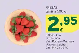 HiperDino Fresas, tarrina oferta