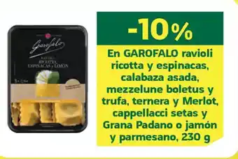 HiperDino GAROFALO En ravioli ricotta y espinacas, calabaza asada oferta