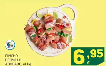 HiperDino Pincho de pollo adobado oferta