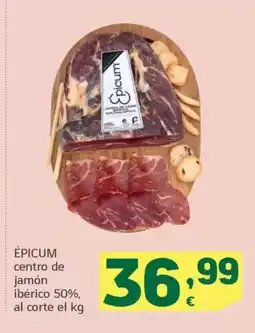 HiperDino ÉPICUM centro de jamón ibérico 50% oferta