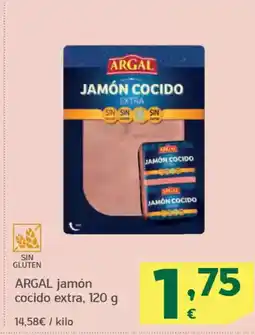 HiperDino ARGAL jamón cocido extra oferta