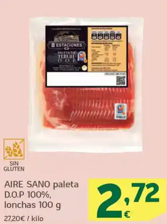 HiperDino AIRE SANO paleta D.O.P 100%, lonchas oferta