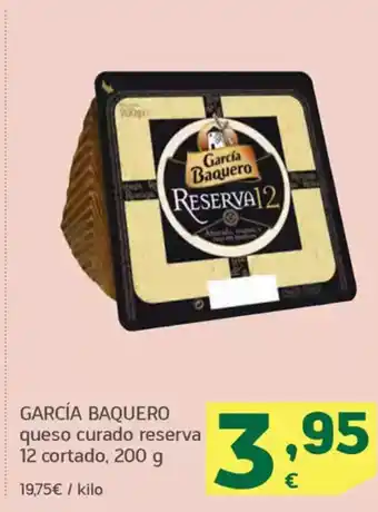 HiperDino GARCÍA BAQUERO queso curado reserva 12 cortado oferta