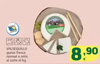 HiperDino VALSEQUILLO queso fresco normal o mini, oferta