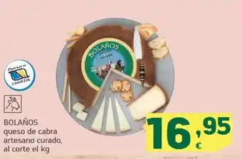 HiperDino BOLAÑOS queso de cabra artesano curado oferta