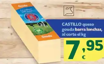 HiperDino CASTILLO queso gouda barra lonchas oferta