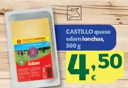 HiperDino CASTILLO queso edam lonchas, oferta