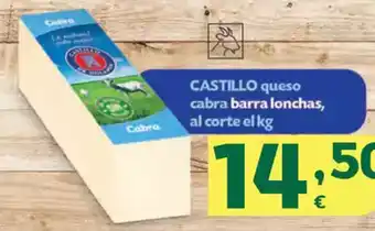 HiperDino CASTILLO queso cabra barra lonchas oferta