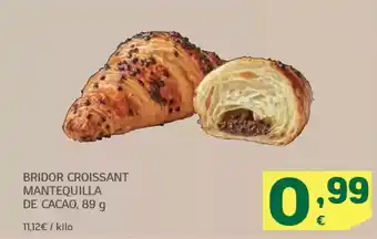 HiperDino Bridor croissant mantequilla de cacao oferta