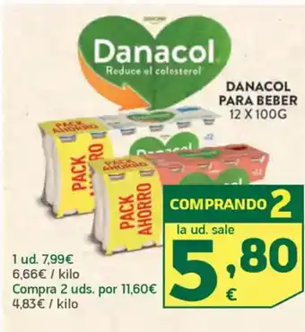 HiperDino DANACOL Para beber oferta