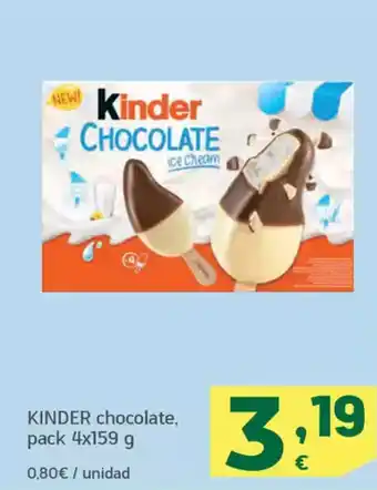 HiperDino KINDER chocolate oferta