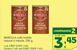 HiperDino MARCILLA café molido natural o mezcla oferta