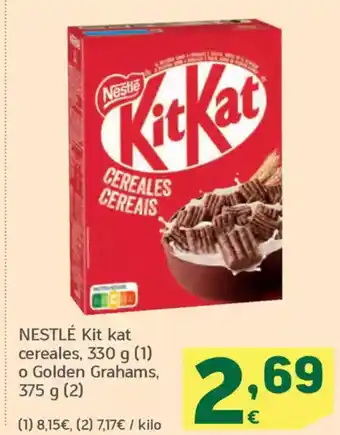 HiperDino NESTLÉ Kit kat cereales o Golden Grahams oferta