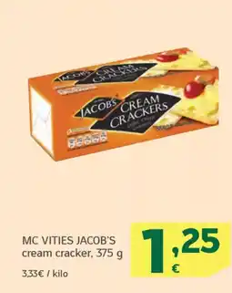 HiperDino MC VITIES JACOB'S cream cracker oferta