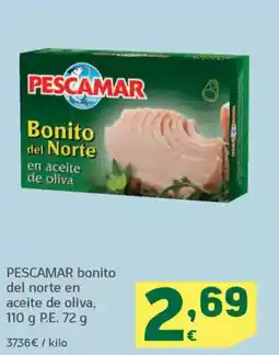 HiperDino PESCAMAR bonito del norte en aceite de oliva oferta