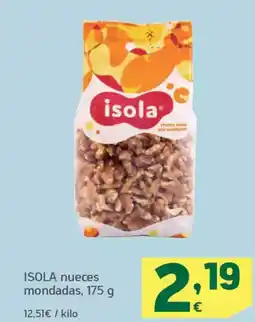 HiperDino ISOLA nueces mondadas oferta