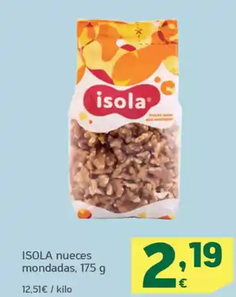 HiperDino ISOLA nueces mondadas oferta