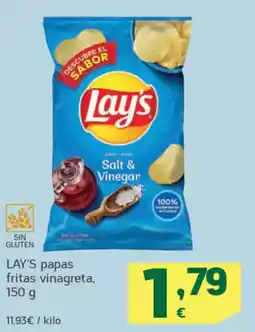 HiperDino LAY'S papas fritas vinagreta oferta