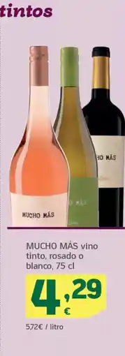 HiperDino MUCHO MÁS vino tinto, rosado o blanco oferta