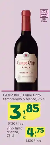 HiperDino CAMPOVIEJO vino tinto tempranillo o blanco oferta