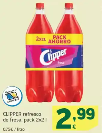 HiperDino CLIPPER refresco de fresa oferta