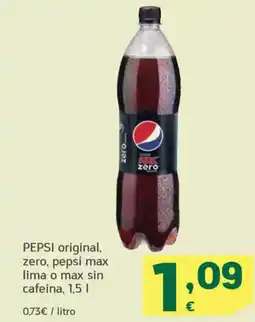 HiperDino PEPSI original, zero, pepsi max lima o max sin cafeina oferta