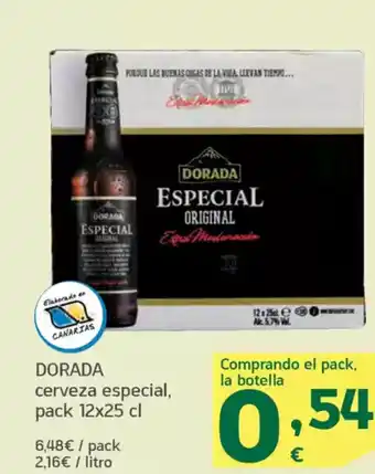 HiperDino DORADA cerveza especial oferta